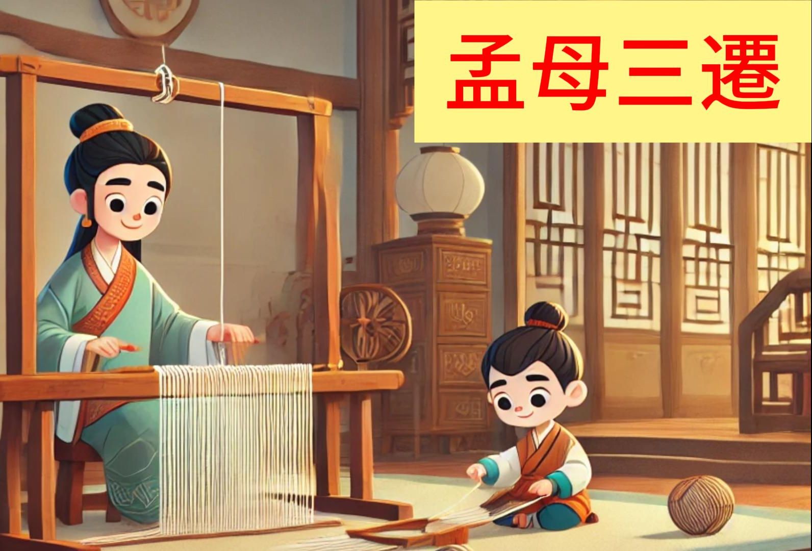 論語孟子《孟母三遷》現代重現_當代智慧 卡通版超感人故事卡通版教你
