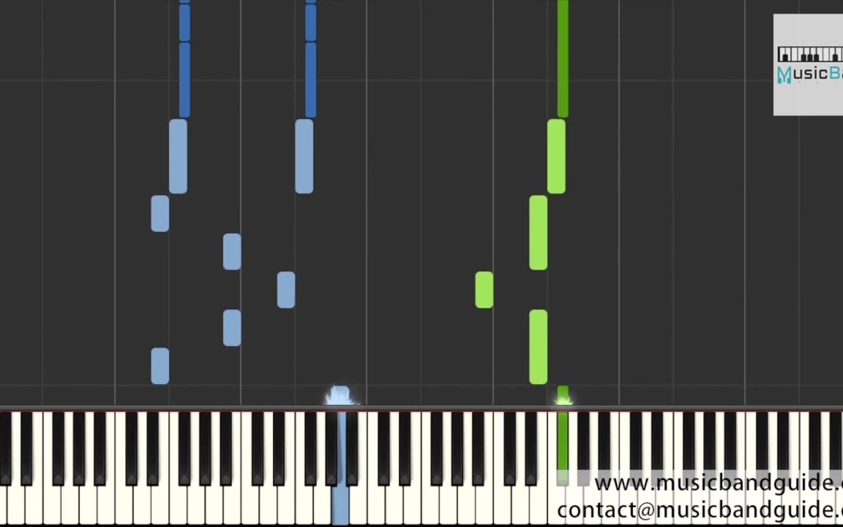 [图][琴譜版] 側田 - 圓謊 - 劇集 _法證先鋒IV_ 主題曲 - Piano Tutorial 鋼琴教學 [HQ] Synthesia