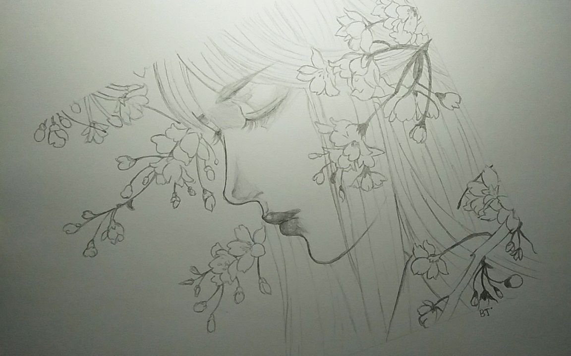 手绘〕朱颜封面临摹