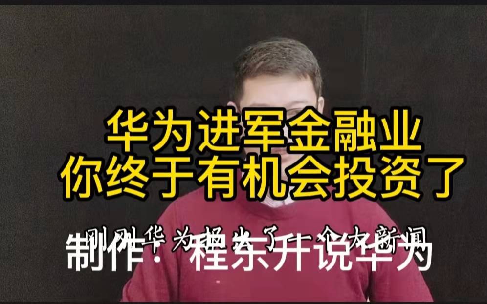 5分钟告诉你该如何参与华为的私募投资.华为为什么要成立这个私募基金管理公司;普通人如何参与这个公司的投资?华为研究专家程东升为您分析哔哩哔...