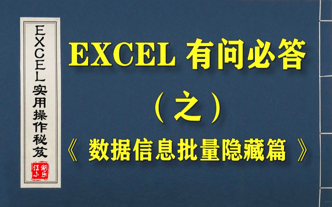 在EXCEL中如何将数据变成“星号”隐藏?用这两个方法,就可轻松实现!哔哩哔哩bilibili