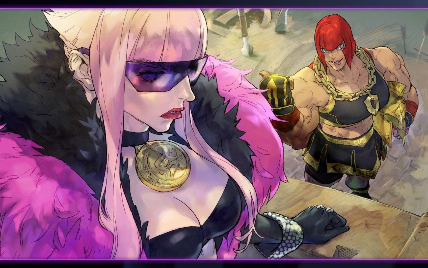 【街霸6】曼侬"曼侬很强"剧情漫画,被老桑同化的玛丽莎*0*