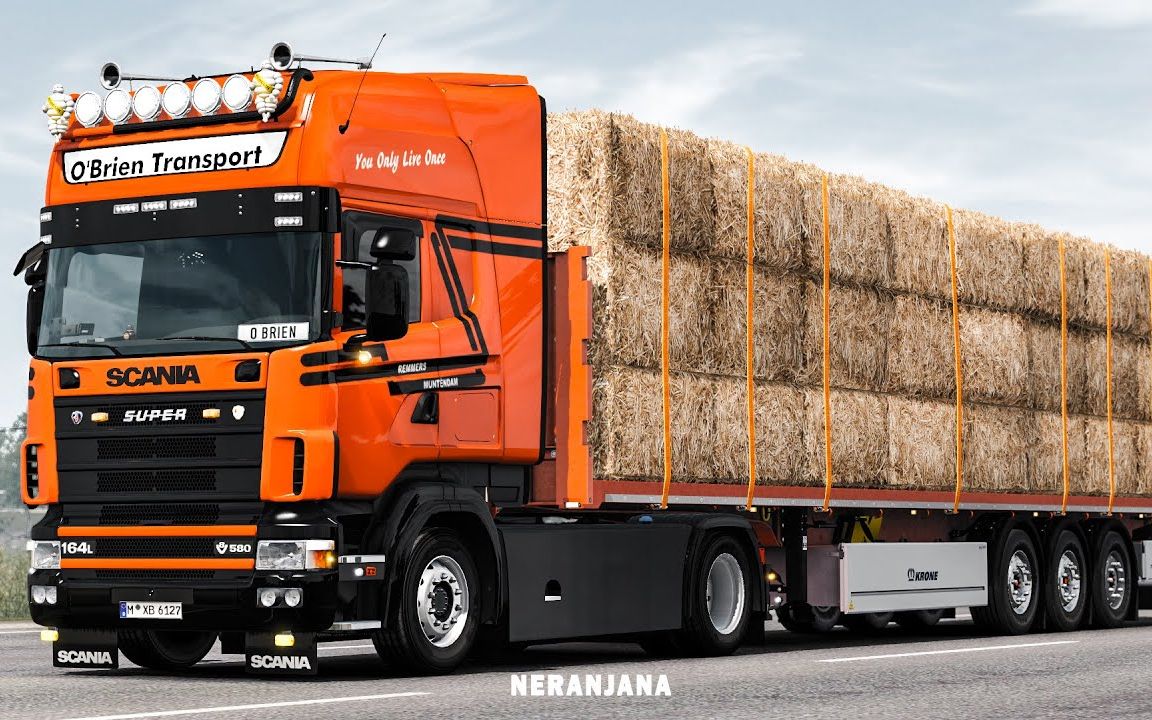 youtube欧卡2付费mod斯堪尼亚4系dc16164声音scania4seriesdc16164