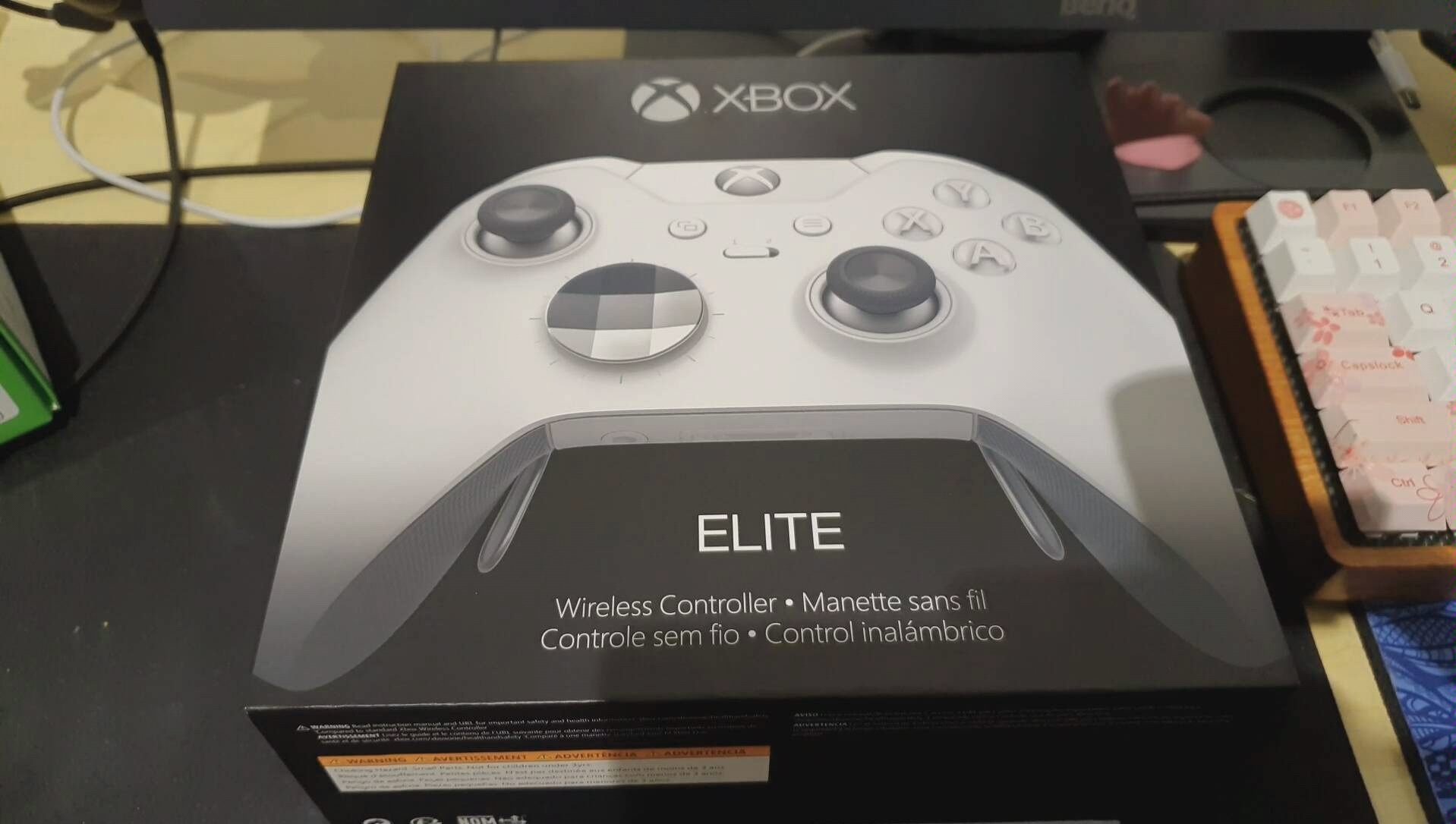 xbox白色精英手柄开箱