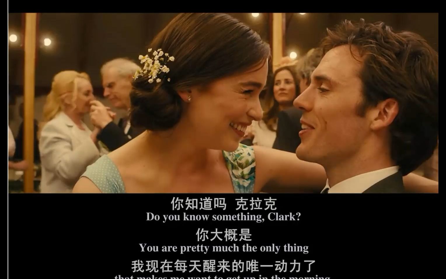 [图]Me before you|深夜失眠播客|男女主原声台词|Claflin嗓音向