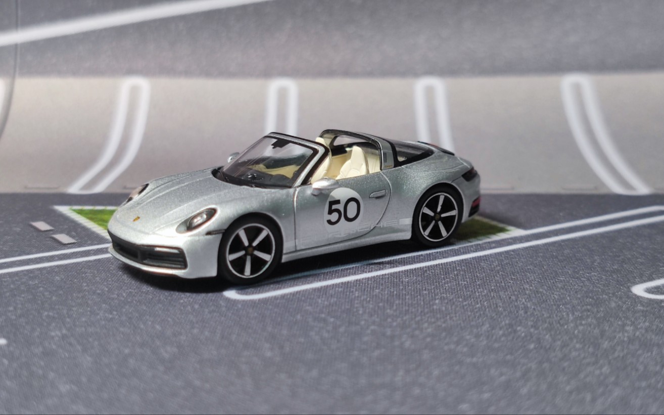 minigt507号 保时捷911 targa 4s 50周年纪念版