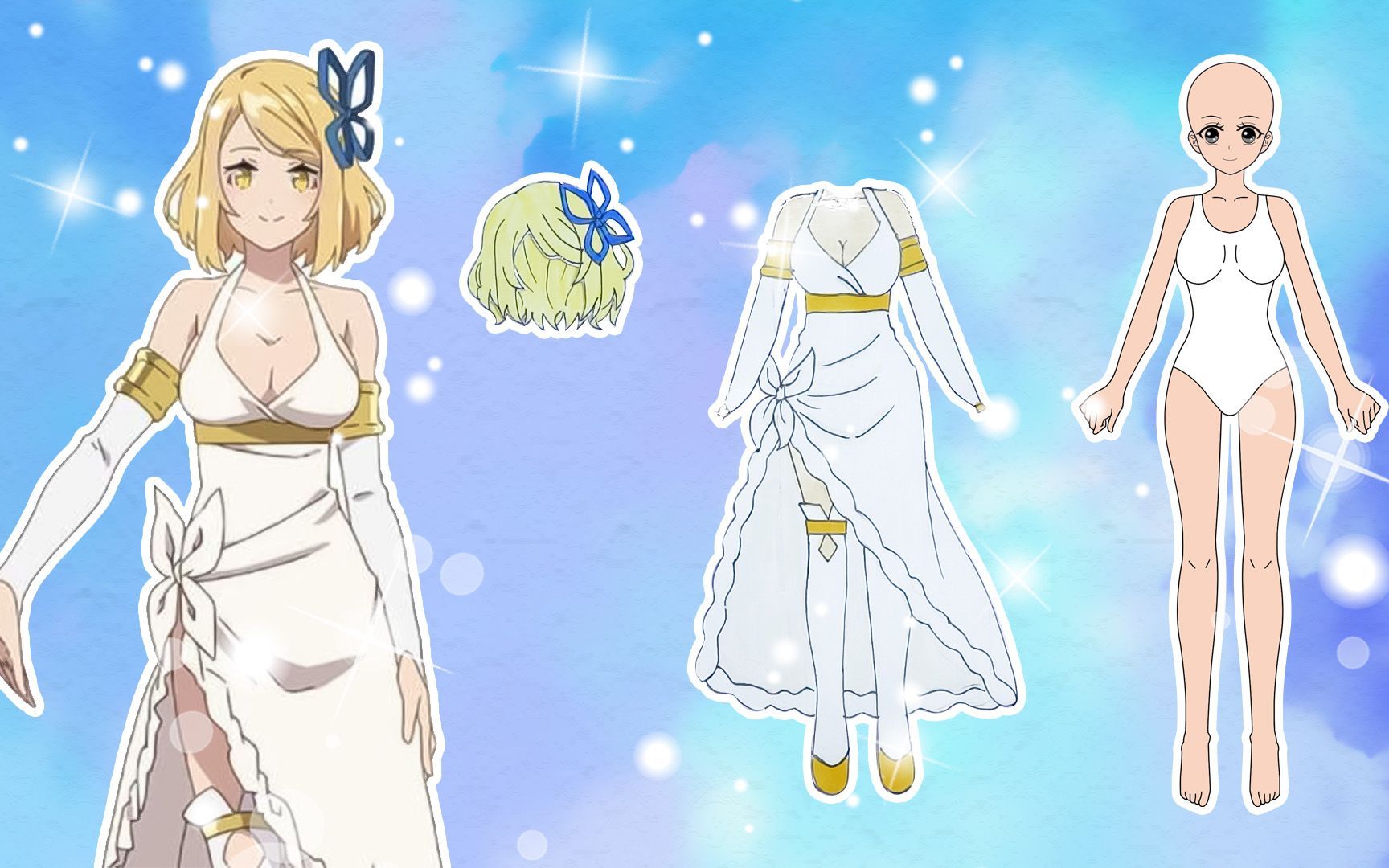 手工纸娃娃玩具:纸娃娃装扮,《异世界悠闲农家》蒂雅装扮