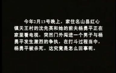 [图]红杏出墙酿悲剧___【纪录片】中国西部刑侦重案纪实全集