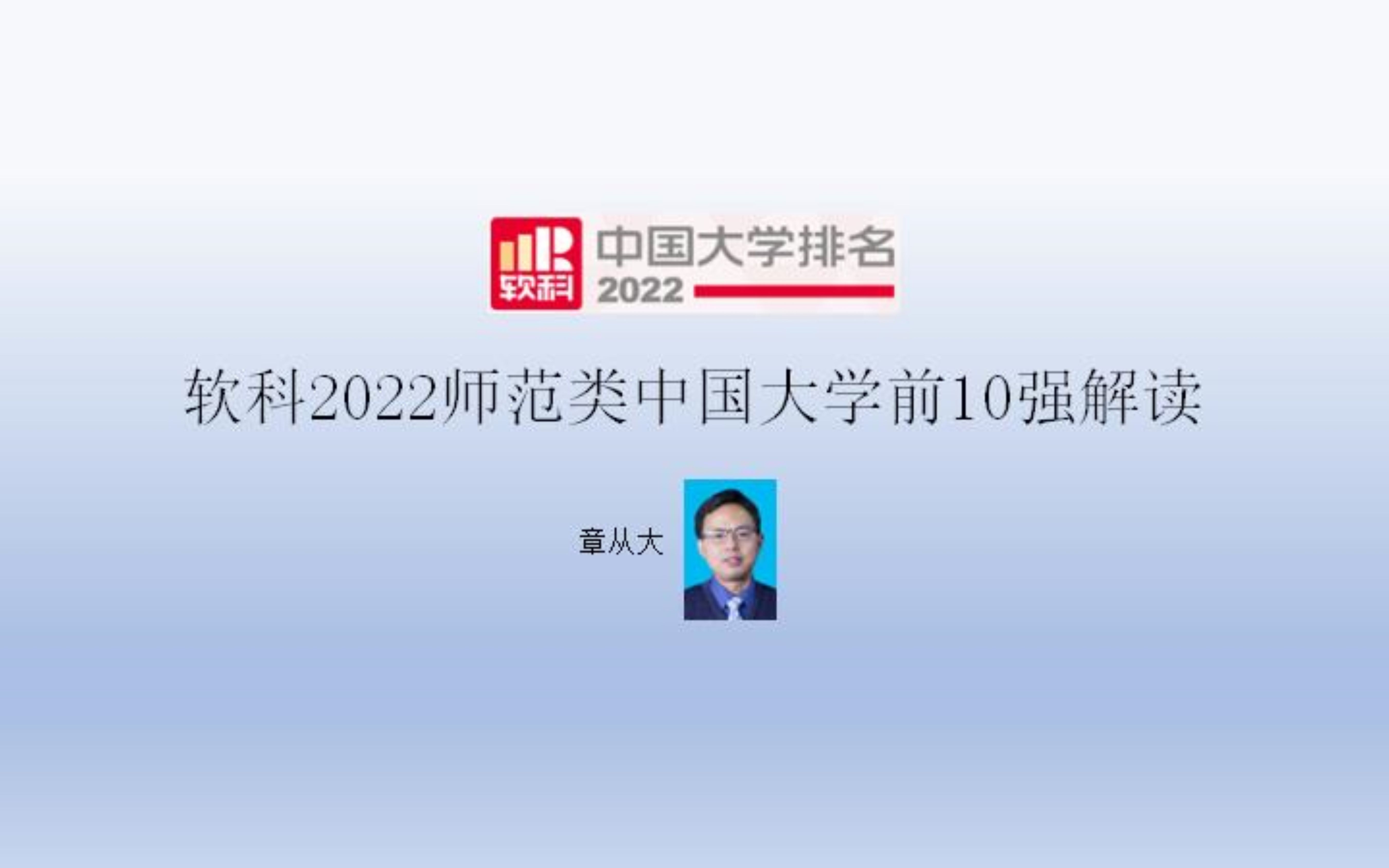 软科2022师范类中国大学前10强解读,含北京师范大学哔哩哔哩bilibili