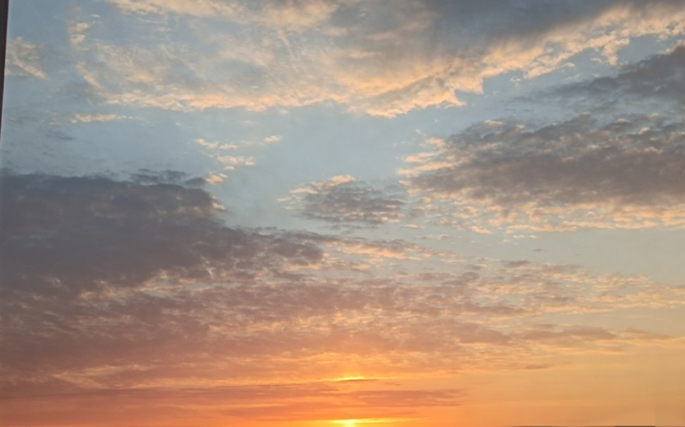 天空,朝霞,云彩