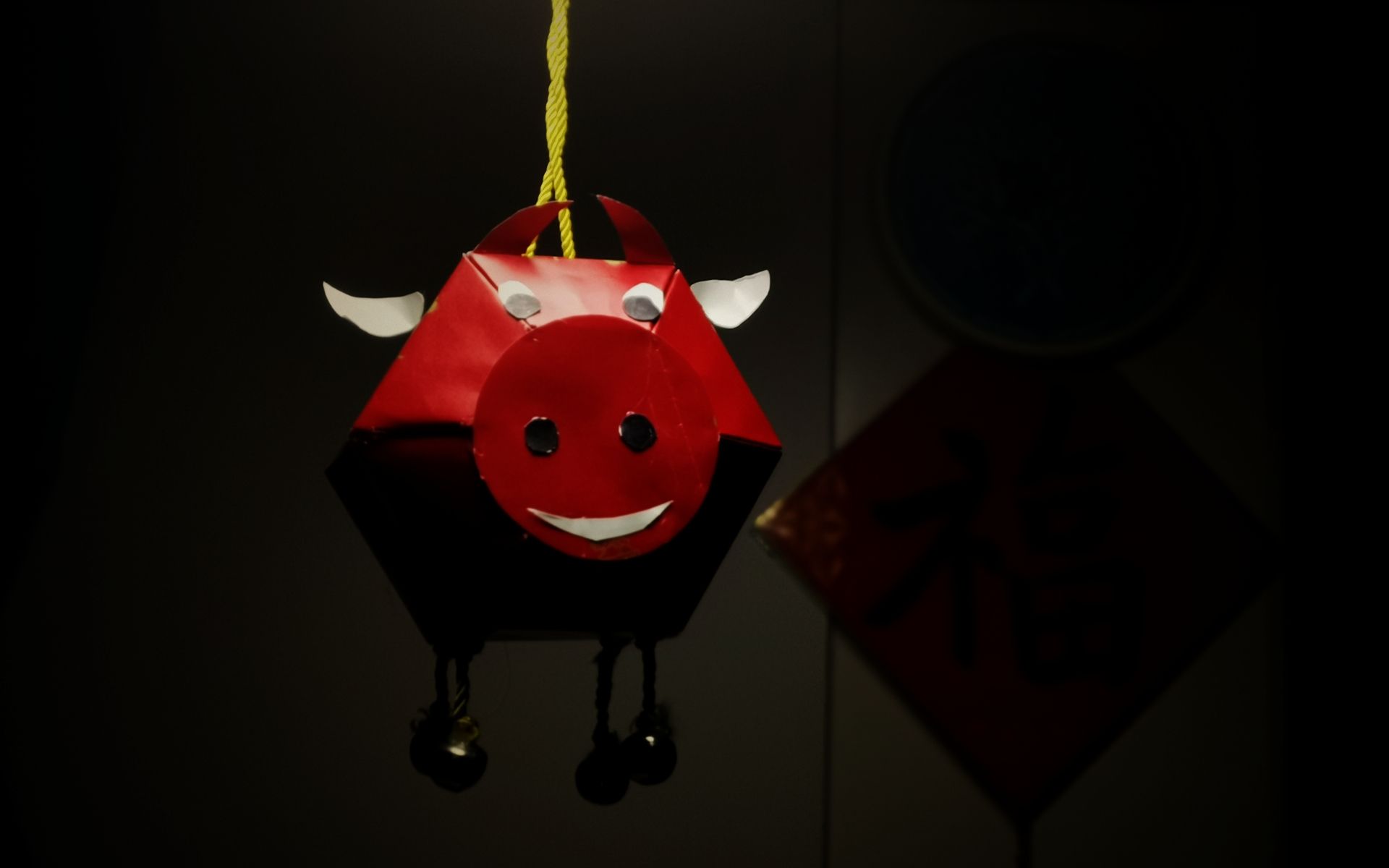 壹零后折纸手工:洪福齐天牛灯笼