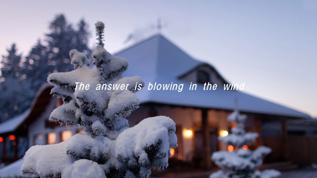 [图]The answer is blowing in the wind答え風に吹かれている