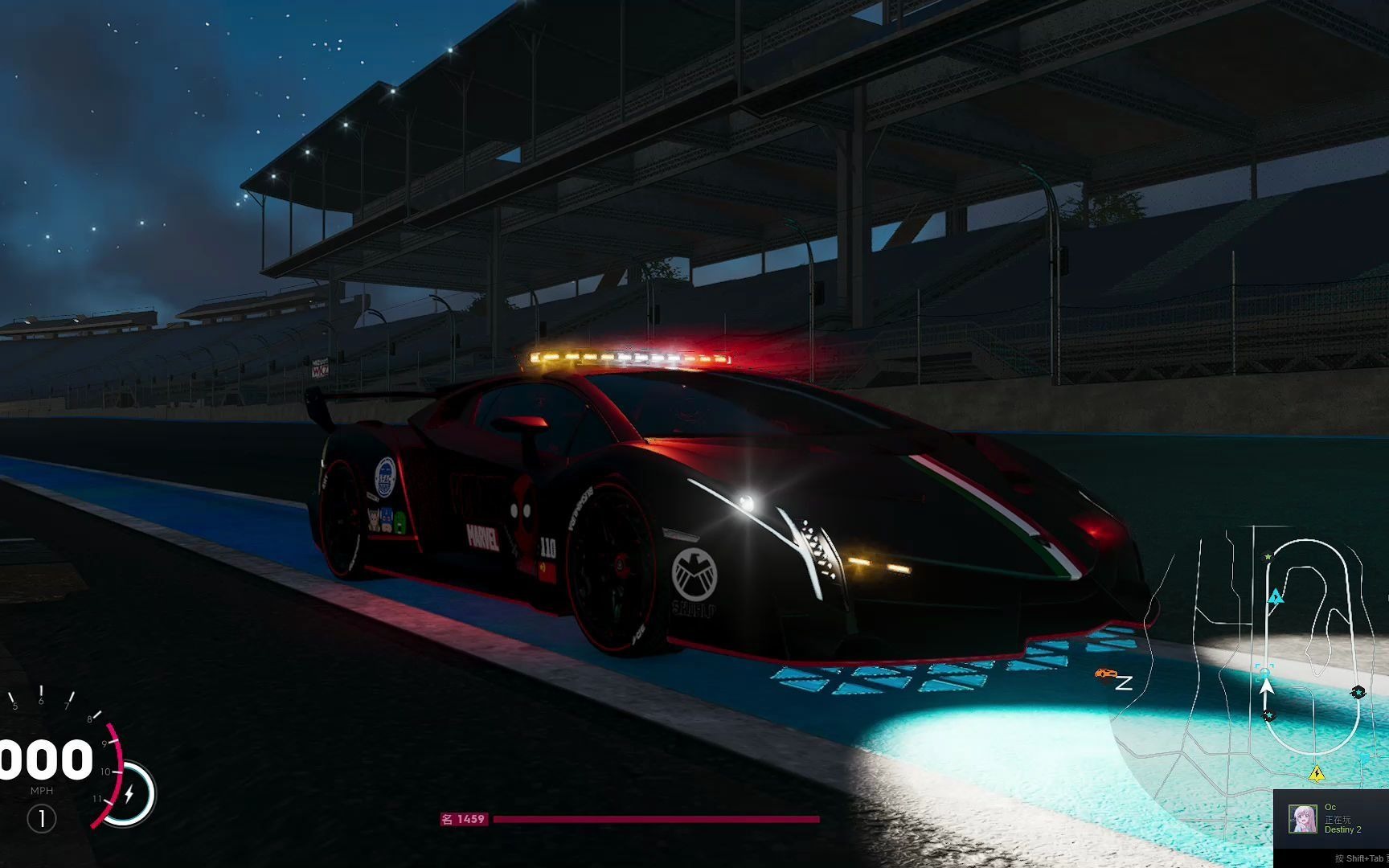 飙酷车神2兰博基尼毒药警车展示