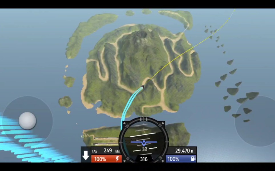 简单飞机欢迎来到火山岛空军基地机场