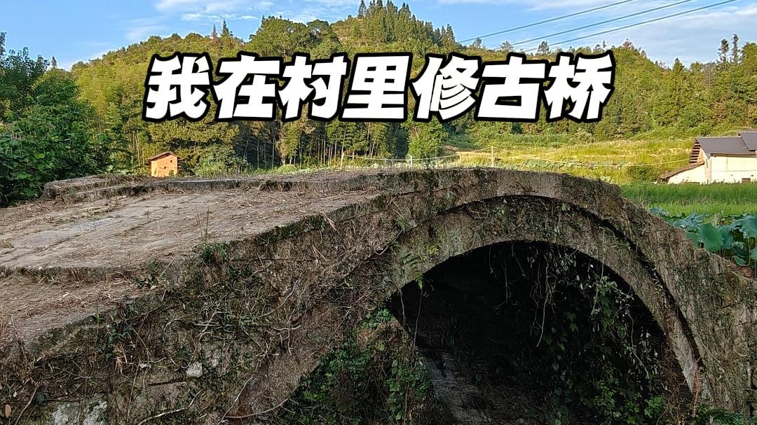 《我在村里修古桥》第二期！终于把石拱桥清理干净啦！-抓紧长长长呀-抓紧长长长呀-哔哩哔哩视频