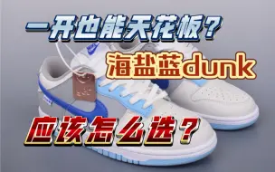 Descargar video: 【潮鞋推荐】海盐蓝dunk应该选什么版本？TOP/E版？