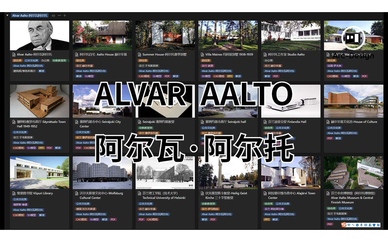 notion建筑师事务所数据库:Alvar Aalto阿尔瓦阿尔托哔哩哔哩bilibili