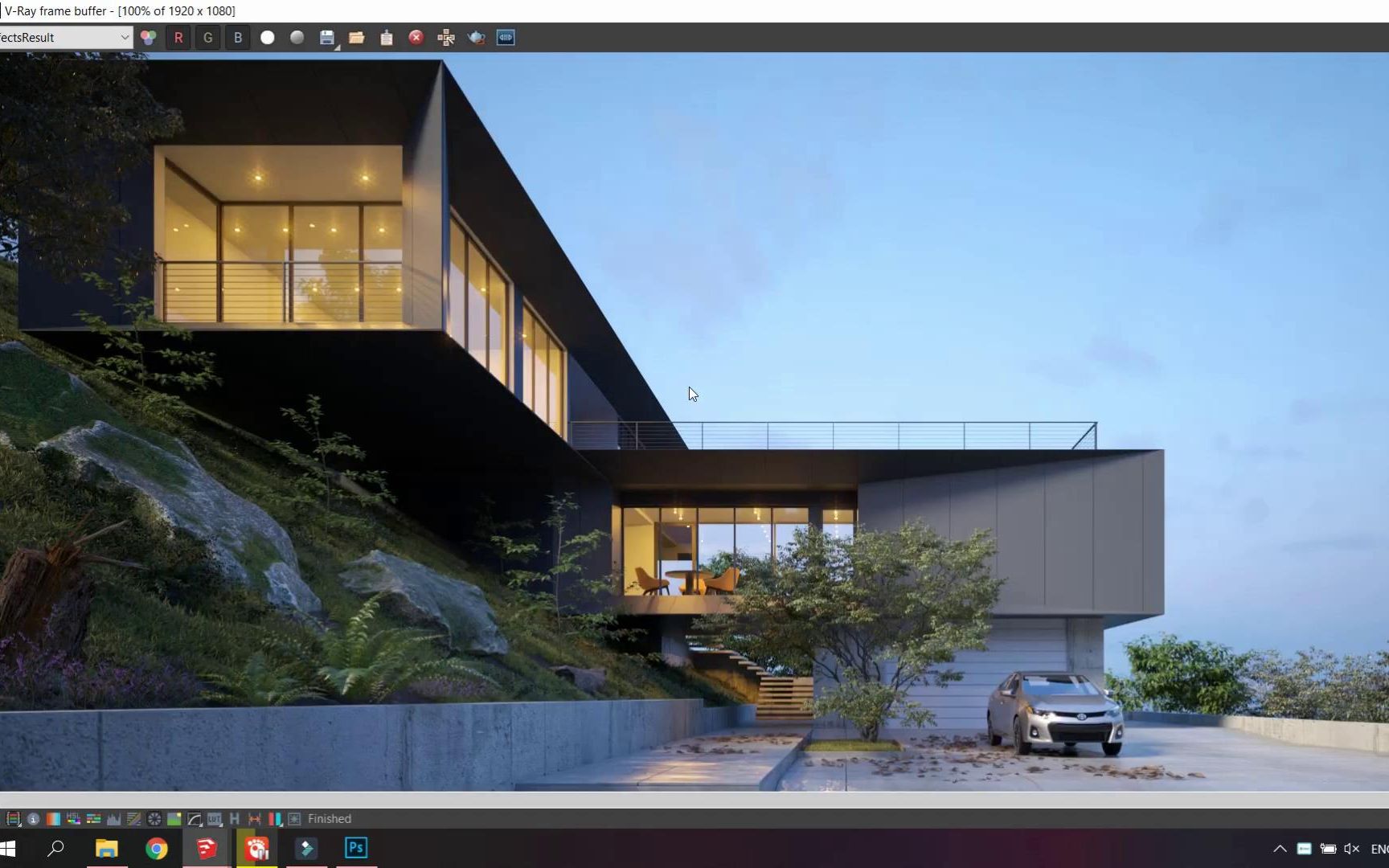 sketchup vray 建模渲染小案例_嗶哩嗶哩_bilibili