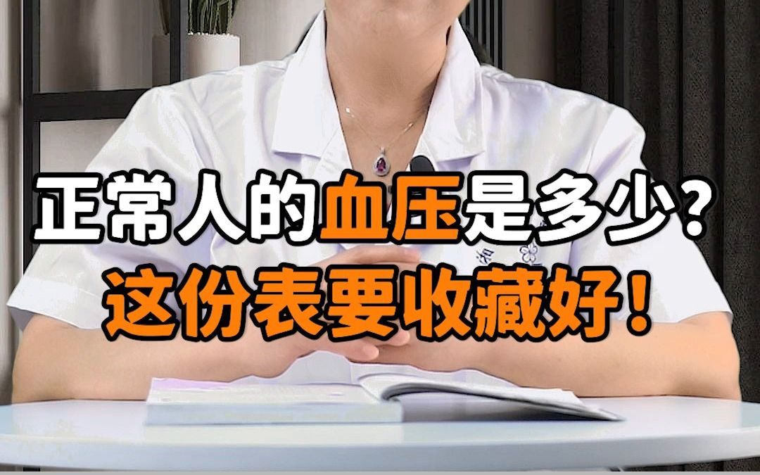 正常人的血压是多少?这份表要收藏好!哔哩哔哩bilibili