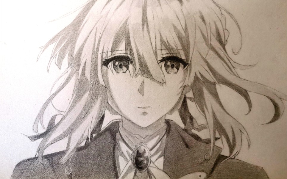 【手绘】150分钟画出薇尔莉特,微姐yyds_哔哩哔哩_bilibili