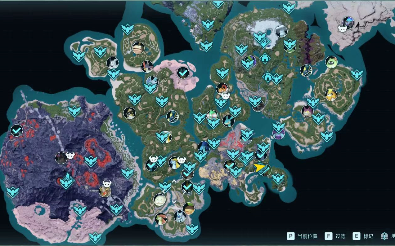 幻兽帕鲁全boss位置坐标分享(共48个)附跑图视频