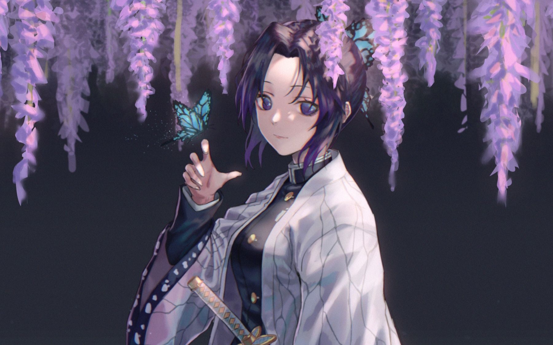 集合啦动物森友会x鬼灭之刃虫柱蝴蝶忍参上