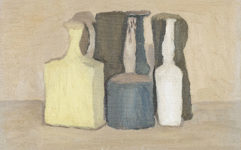 一组莫兰迪的静物画
