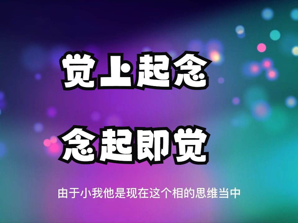 如何才能识破念头的虚幻性,摆脱念头对你的操控?觉上起念,念起即觉!哔哩哔哩bilibili