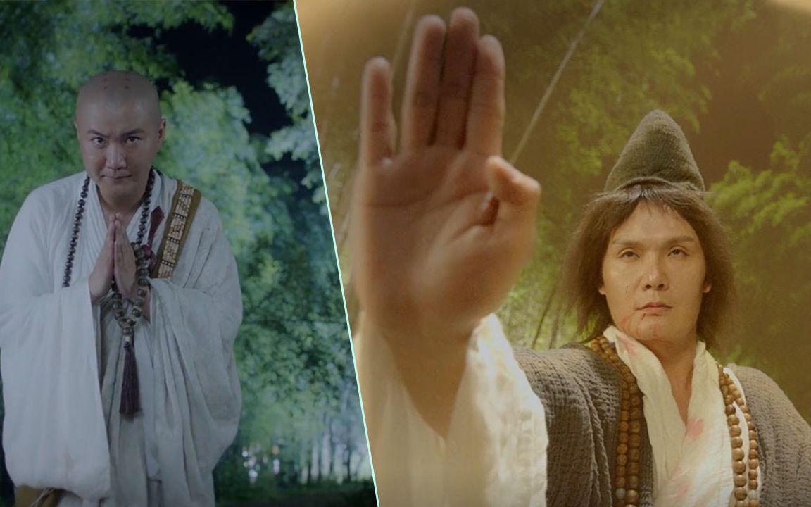 90s快闪看《降龙罗汉》五大名场面,疯和尚智斗傻妖道