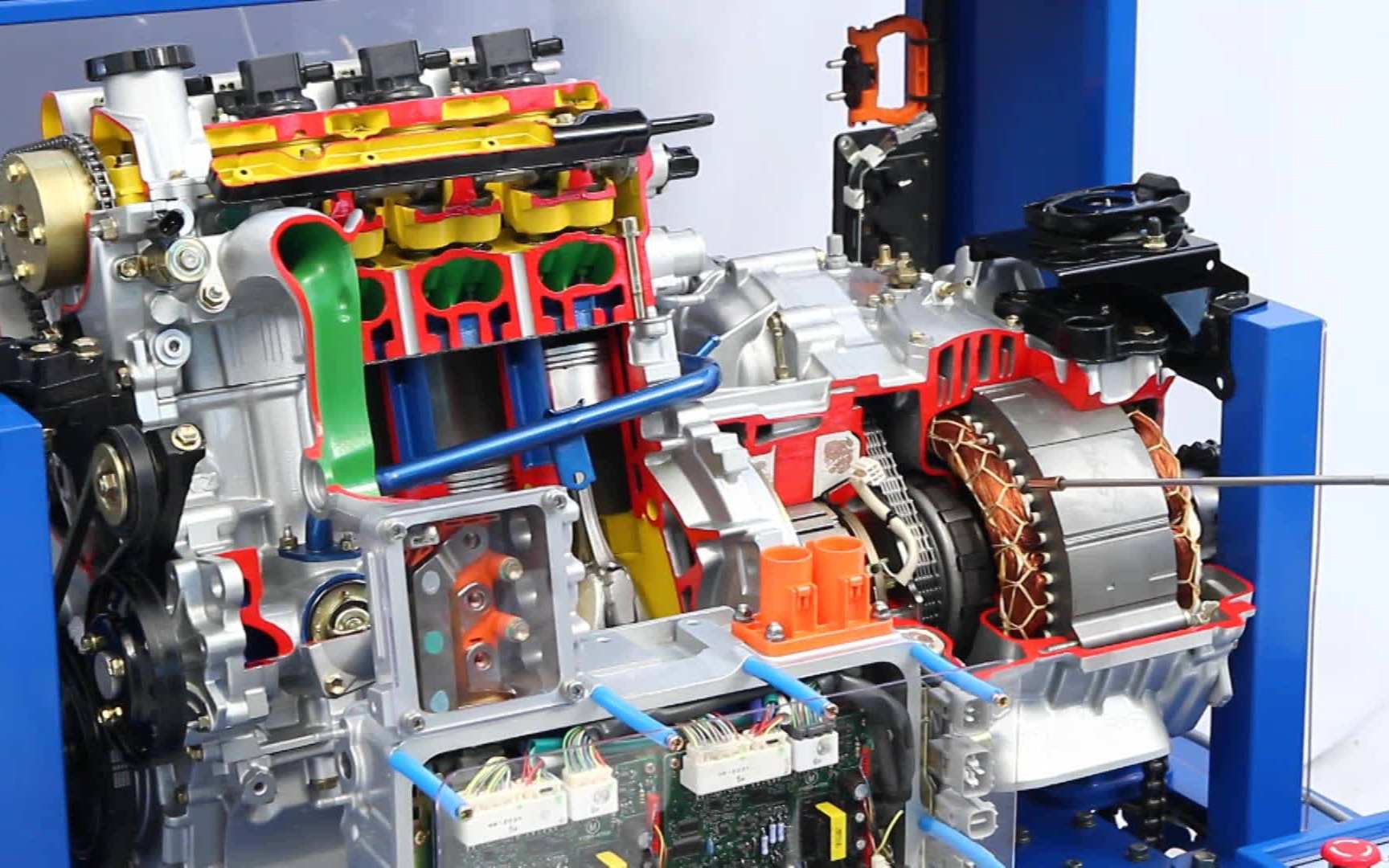 普锐斯混合动力发动机传动演示(yesa-1500)_机械_科技_bilibili_哔哩