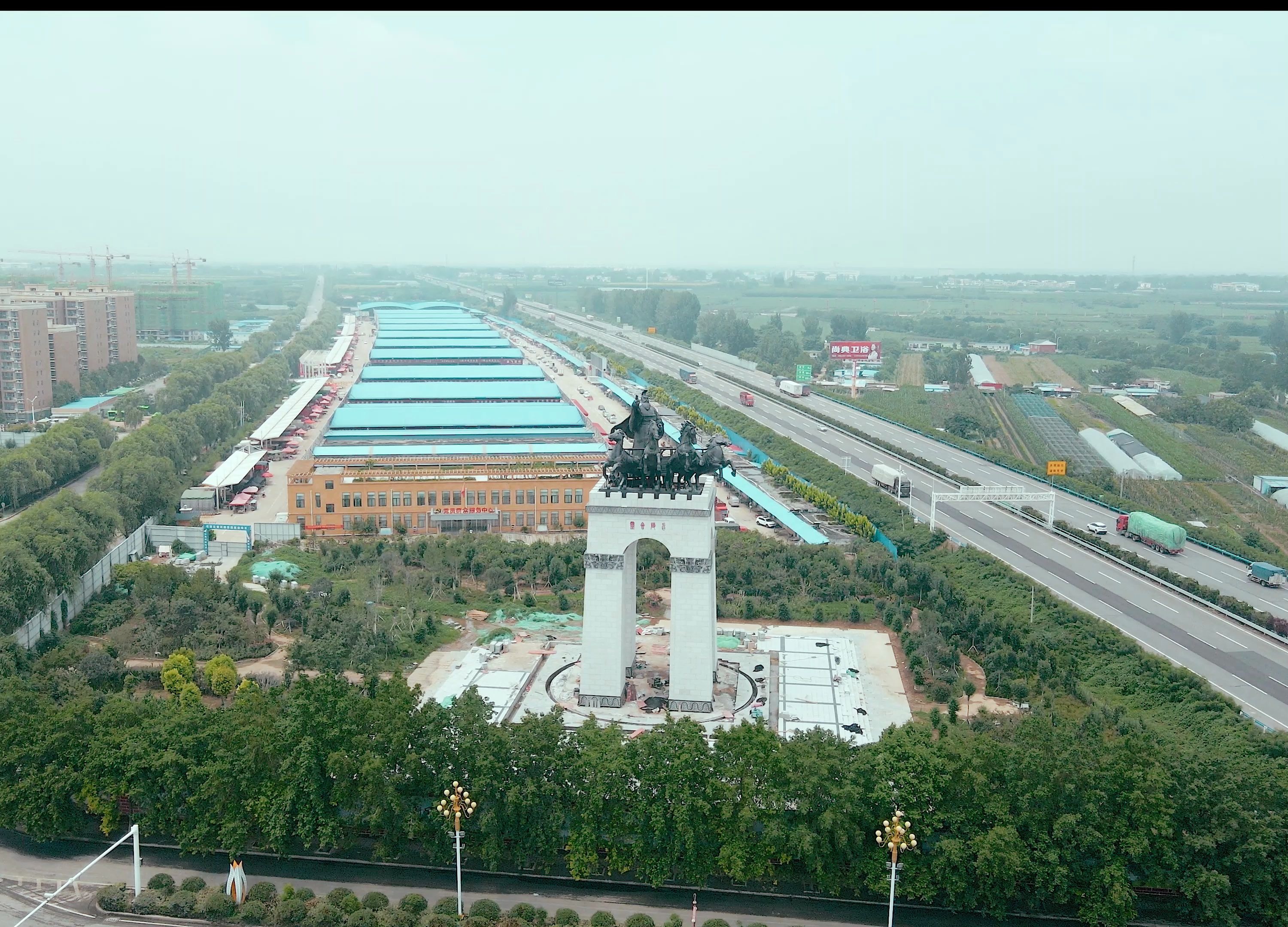 大疆御air2漯河地标齐桓公召陵会盟