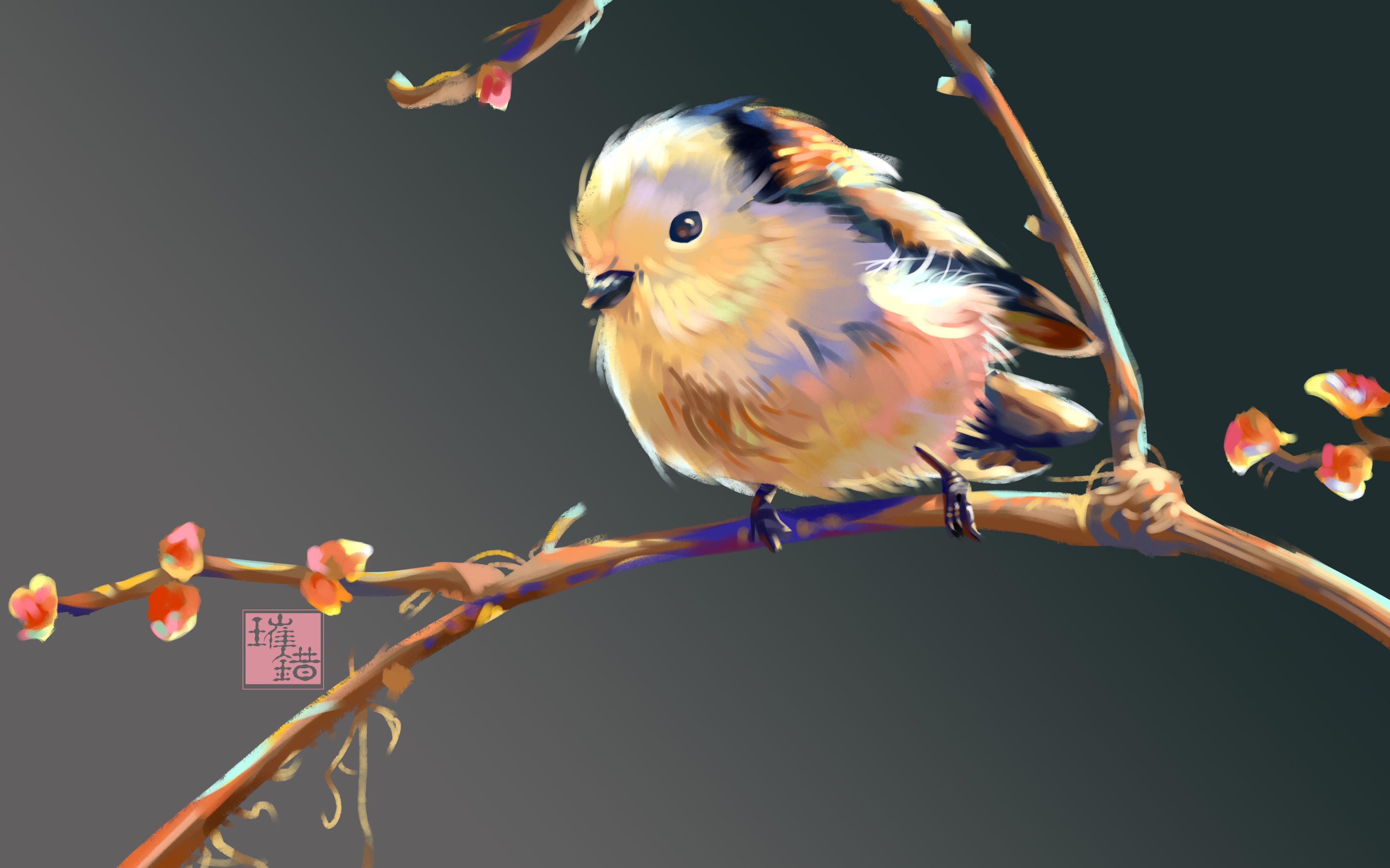 【板绘】一分钟看完小肥啾,色彩训练打卡