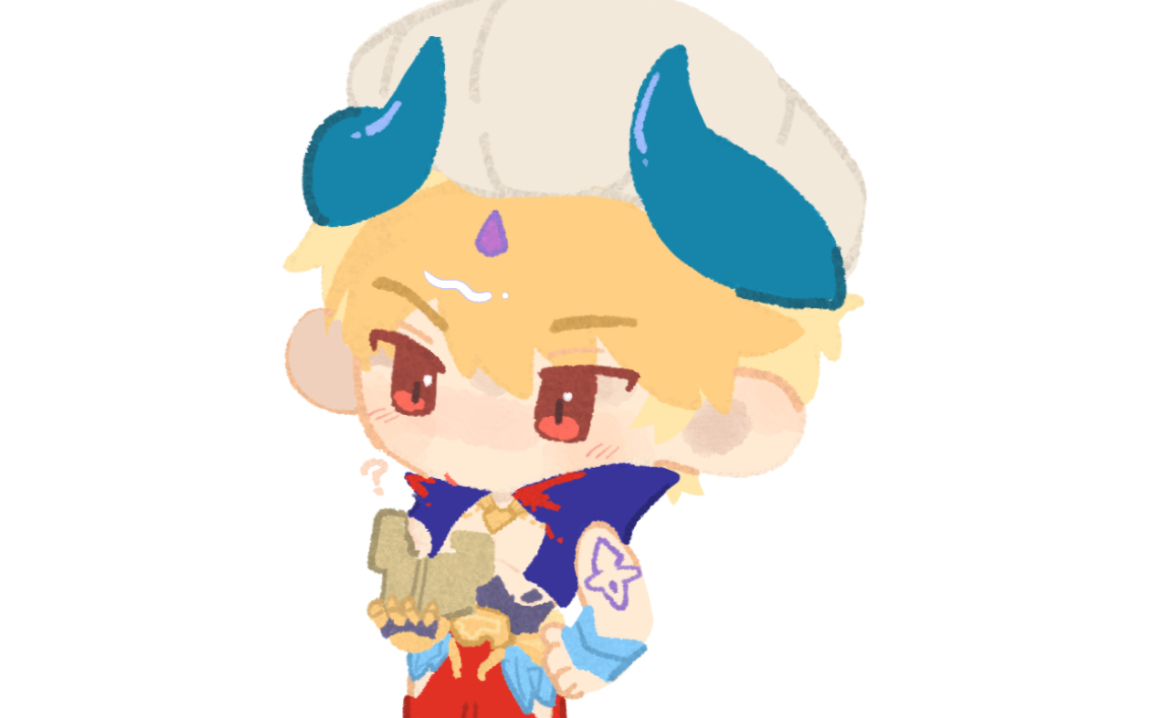 【fgo/q版贤王闪绘画过程】