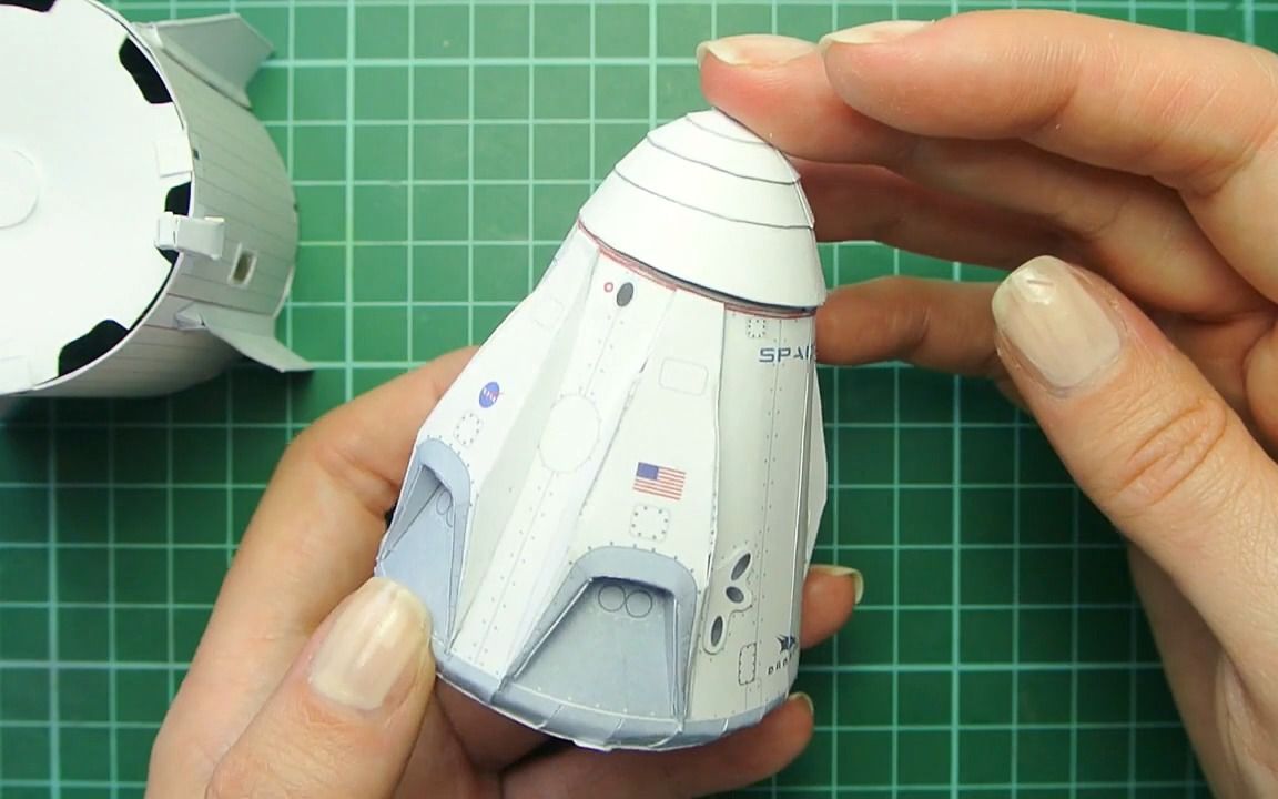diy spacex龙飞船纸模型(含电子文档链接)