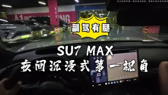 Download Video: 小米SU7 MAX夜间沉浸式第一视角~远光警告，请自备墨镜