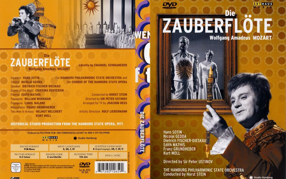 Mozart莫扎特歌剧  Die Zauberflote魔笛 (1971) 英 德字幕哔哩哔哩bilibili