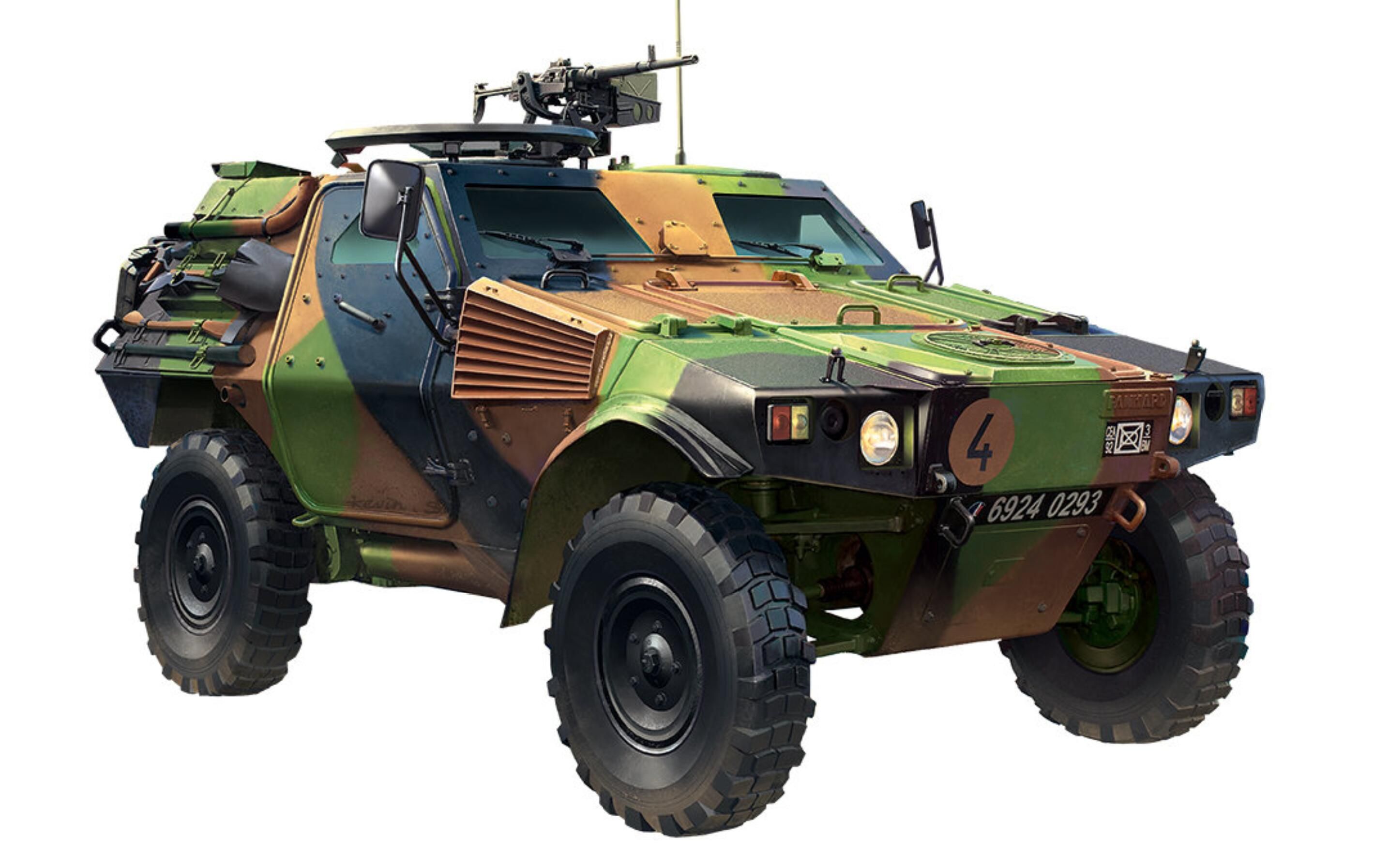 法国尺寸比肩奥拓的装甲小吉普打飞机反坦克样样全能vbl轻型装甲车