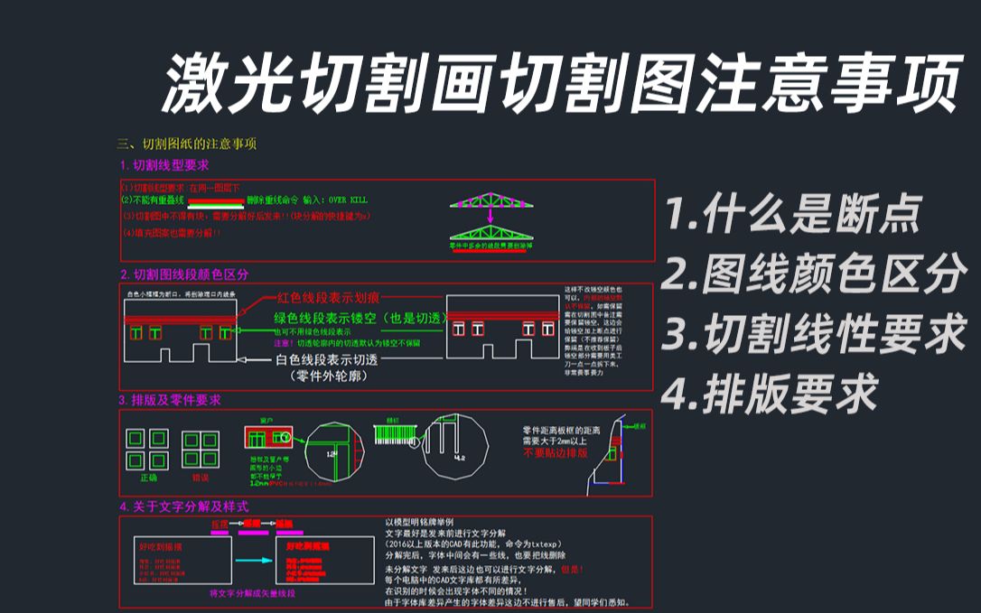 激光切割模型画切割图时注意事项哔哩哔哩bilibili