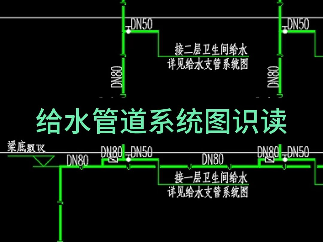 [图]给水管道系统图识读2