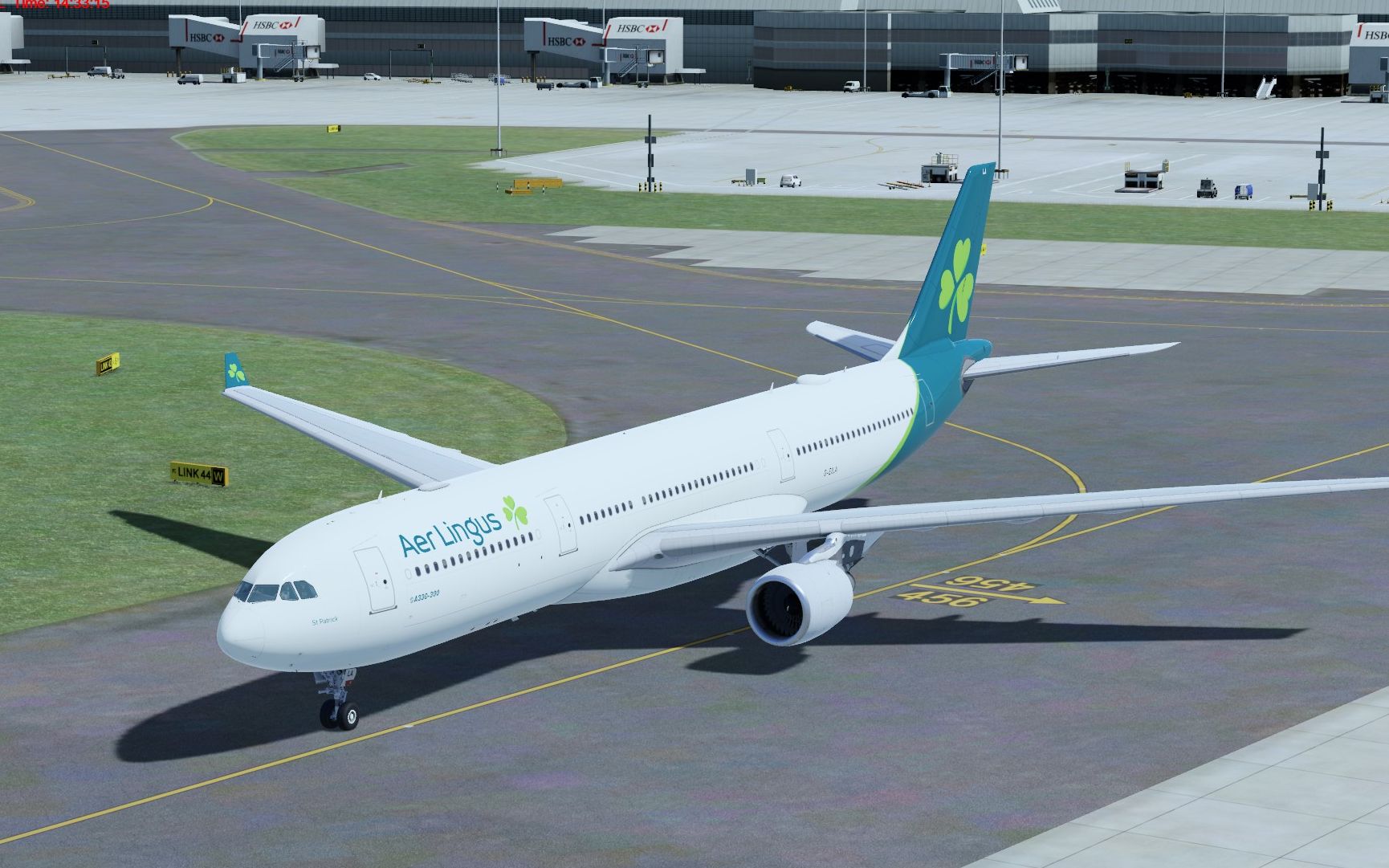 爱尔兰航空a330-323落地特内里费南国际机场