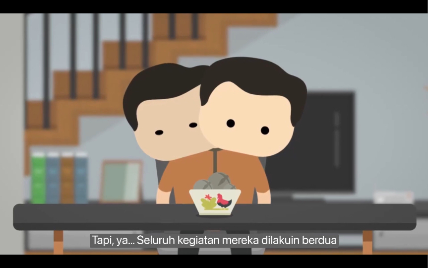 【双语自学频道】 # kok bisa# episode1 -连体双胞胎