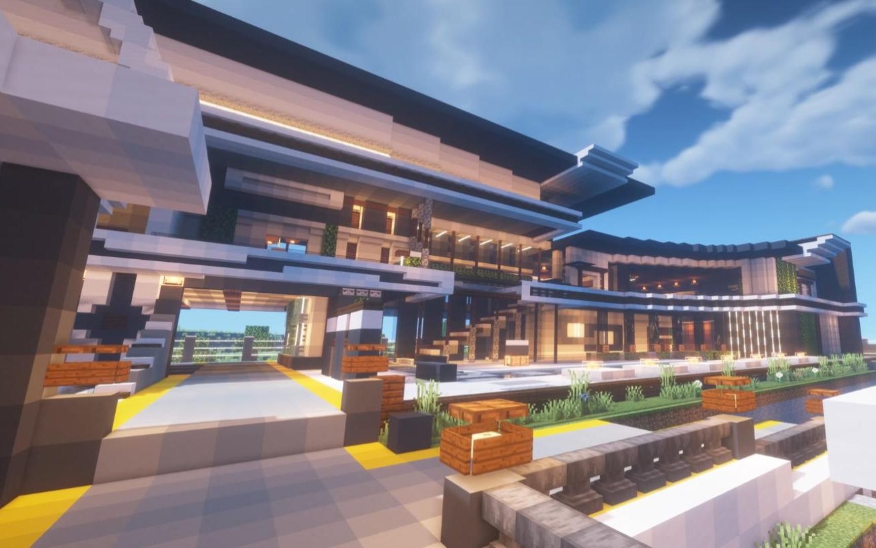 [minecraft]摄影现代建筑观赏_我的世界_剪辑