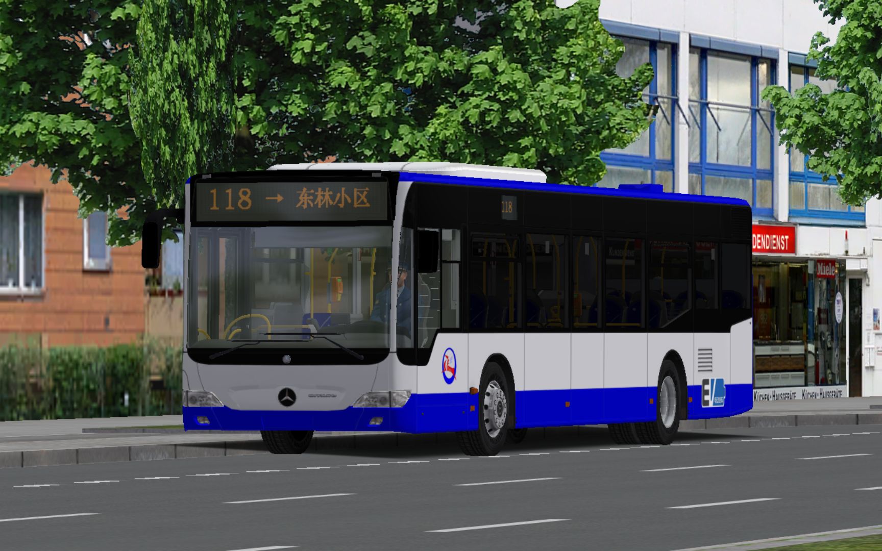 【omsi2-31】驾驶bj6123evca-3运行于金河市118路(新南天地→东林小区