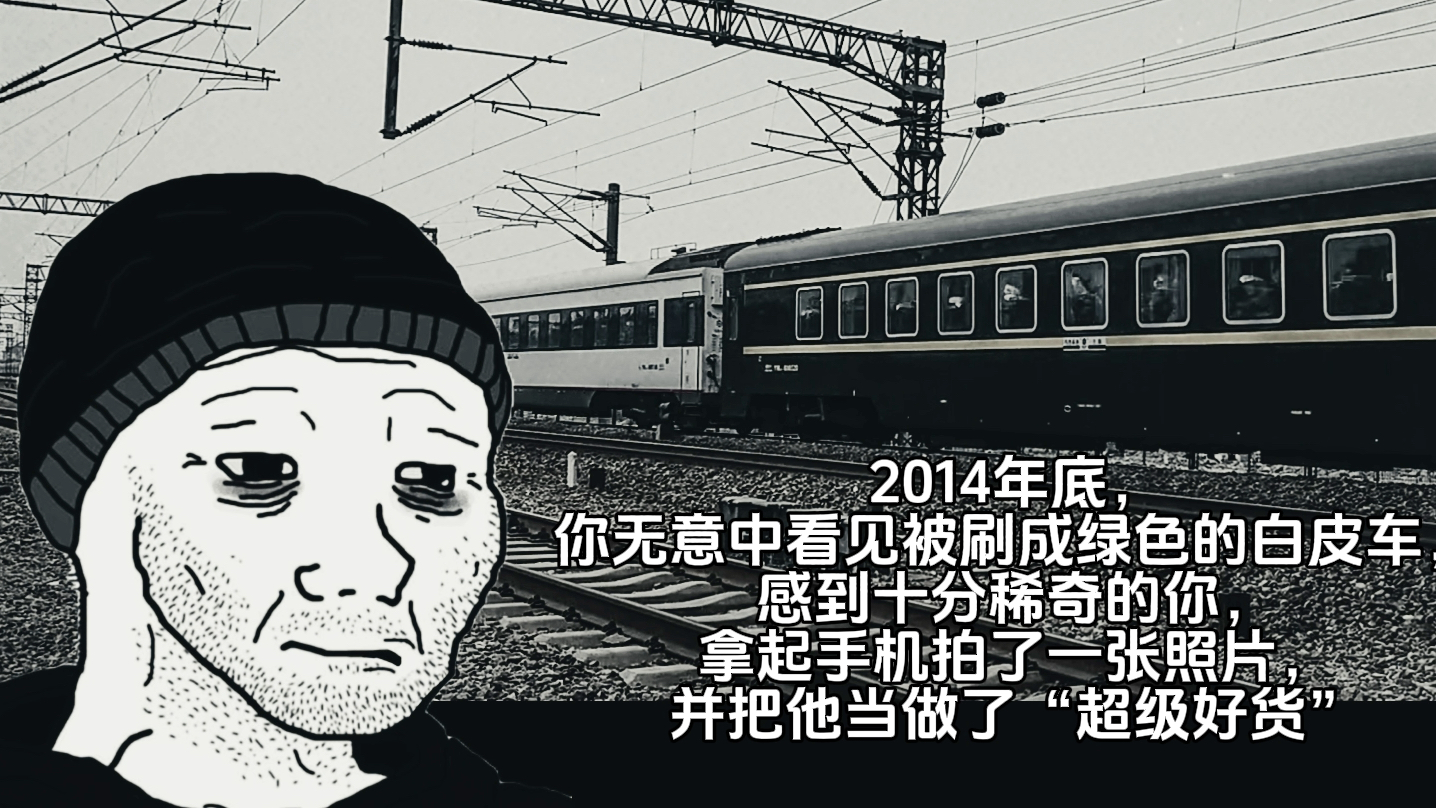 2014年底,你无意中看见一节刷绿的白皮车……哔哩哔哩bilibili