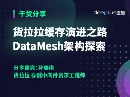 Download Video: 货拉拉缓存演进之路DataMesh架构探索