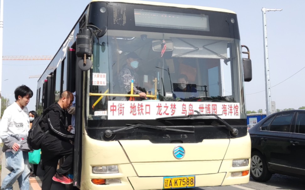 沈阳公交〕385路金旅xml6105j15cn 型车内后山视角行驶片段