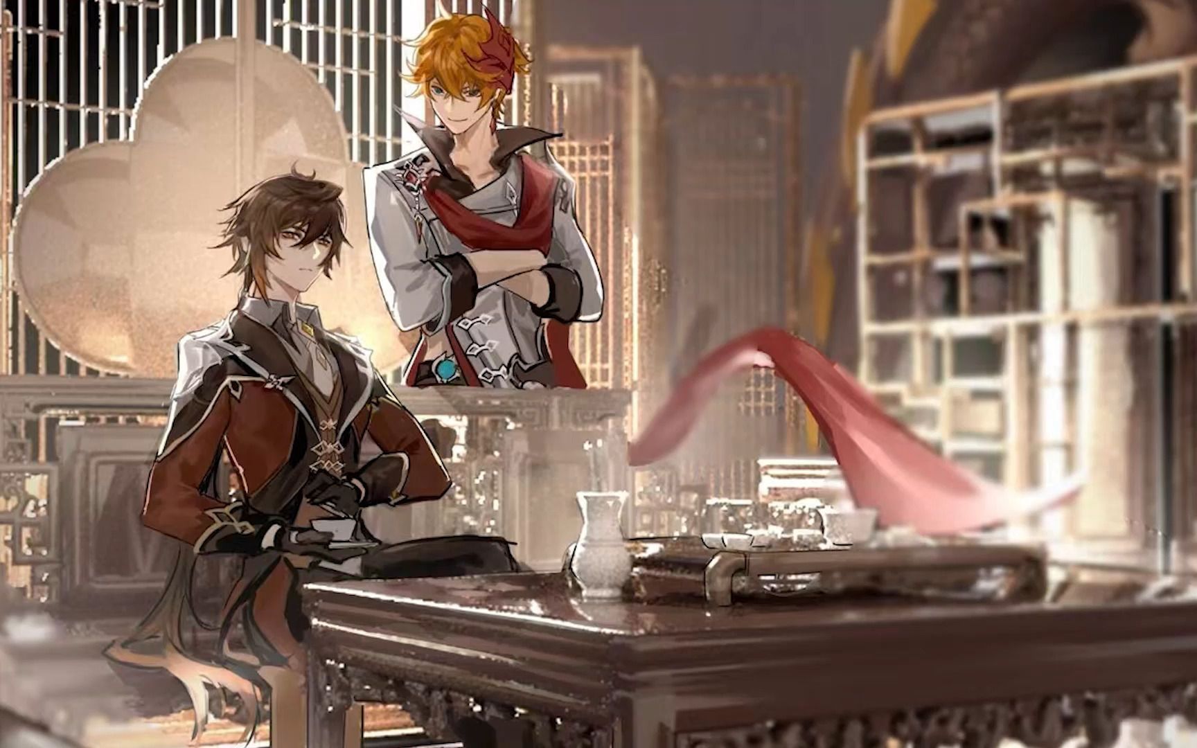 倾尽天下【钟离x公子】血染江山的画,怎抵你眉间一点朱砂