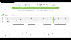 カゲロウ 蜉蝣 One Ok Rock 吉他谱guitar Tab Elec Acoustic 哔哩哔哩 つロ干杯 Bilibili