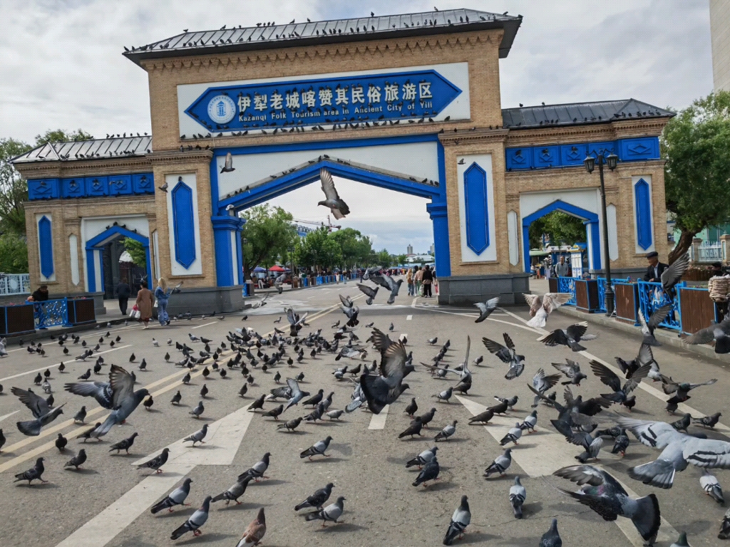 伊犁伊宁,一座被玫瑰花包围的城市,安静祥和,古典动人