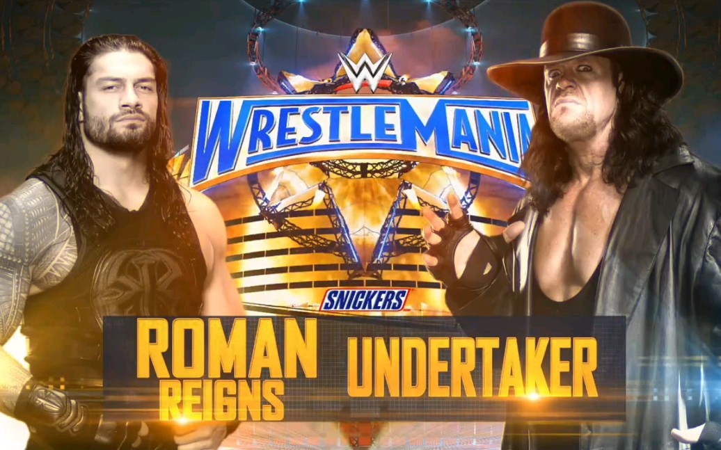 [图]Roman Reigns vs The Undertaker- Wrestlemania 2017.4.2